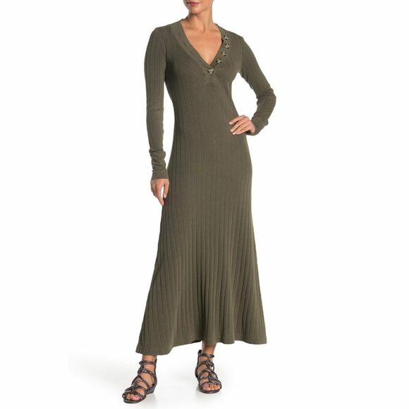 free people sunflower maxi dress